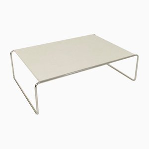 Tavolino da caffè B20 in tubolare bianco di Marcel Breuer per Thonet