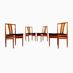 Chaises de Salle à Manger Mid-Century en Teck par Henning Sørensen, Danemark, 1960s, Set de 4