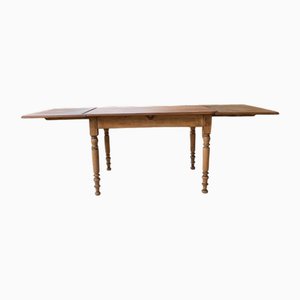Walnut Farm Table with Extensions, 1950s