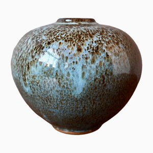 Ball Vase by Denis Bouniard for Atelier Des Cendres, 1980s