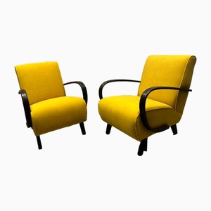 Fauteuils par Jindrich Halabala, 1940s, Set de 2