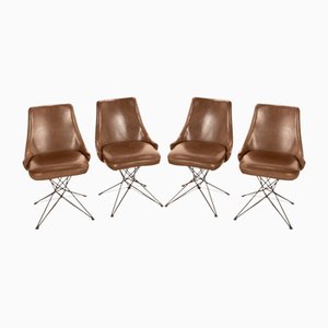 Leather Athena Chairs from Arketipo Firenze, Set of 4