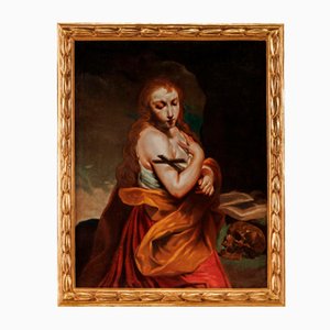 After Giuseppe Maria Crespi, Magdalene , Oil on Canvas