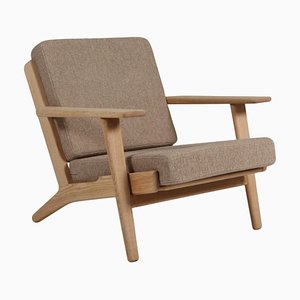 Fauteuil Modèle 290 en Chêne attribué à Hans J. Wegner pour Getama, Danemark, 1970