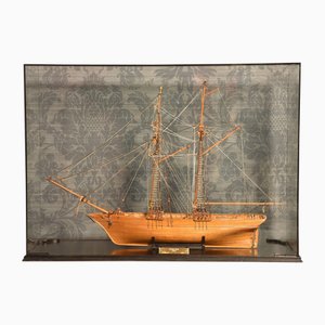 Cased Scale Model of the Scottish Two Masted Schooner, 1930s