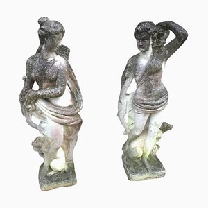 Sculture in pietra, anni '50, set di 2