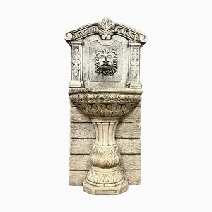 Fuente griega grande de piedra reconstituida, años 50