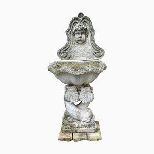 Großer griechischer Brunnen aus wiederhergestelltem Stein, 1950er