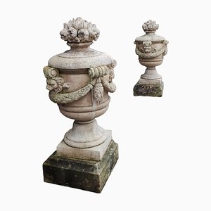 Vases en Pierre, 1950s, Set de 2
