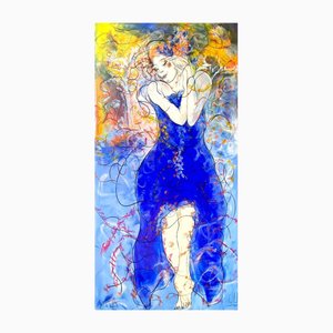 Emilie Teillaud, Soif de tendresse, 21st Century, Pastel & Acrylic