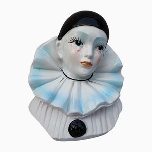 Harlequin Porcelain Figure from Pierrot, 1970s