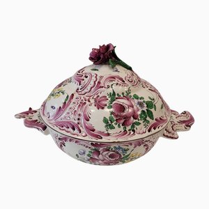 French Tureen with Lid from Strasburg Luneville Porcelain