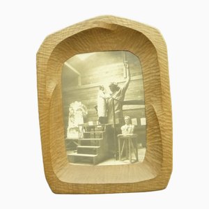 Anthroposophical Limewood Picture Frame by Fritz Schuy, 1920s