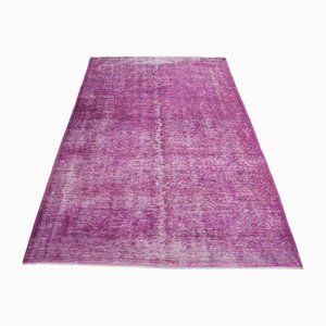 Vintage Turkish Purple Star Rug, 1960s