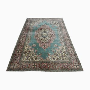 Tapis Oushak Artisanal Vintage en Laine, 1960s