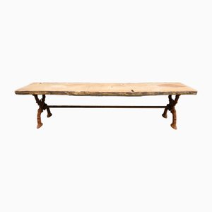 Banc de Jardin Art Nouveau en Fonte