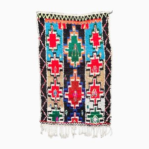 Moroccan Traditional Handwoven Cotton Rug, 1980s