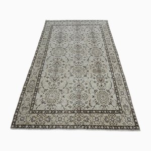 Vintage Turkish Floral Area Rug, 1960s