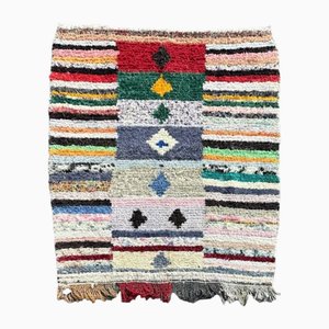 Vintage Moroccan Handmade Traditional Cotton Rug, 1980s
