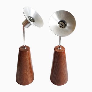 Mid-Century Table Lamps, Set of 2