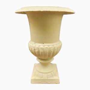 Maceta de jardín francesa Louvre de hierro fundido