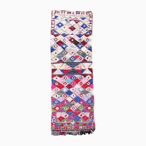 Traditional Handwoven Cotton Moroccan Rug, 1980s