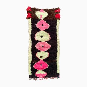 Vintage Handwoven Cotton Moroccan Rug, 1980s