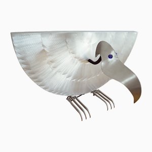 Lámpara de mesa escultural atribuida a Richard Stubenrauch, años 90