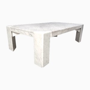 Vintage Rectangular Marble Coffee Table, 1970s