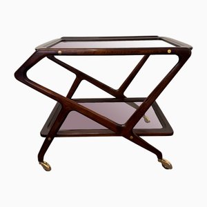 Italienischer Vintage Servierwagen aus Glas