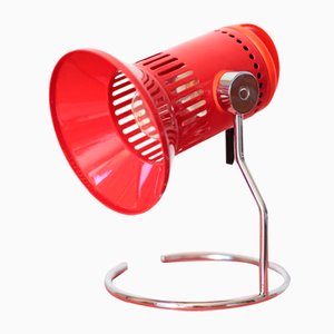Czechoslovakian Red Table Lamp, 1980s