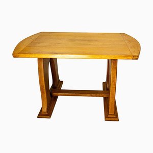 Art Nouveau Style Oak Side Table, France, 1960
