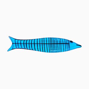 Murano Art Glass Fish Sculpture by Ken Scott for Venini, 1950s