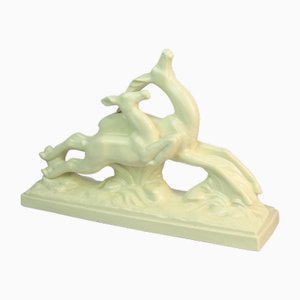 Figura Art Déco de cerámica de Charles Lemanceau, años 20