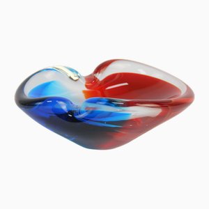 Cenicero de cristal de Murano, años 60