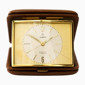 Reisewecker aus Leder von Junghans, 1960er