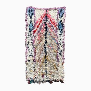 Vintage Cotton Moroccan Rug, 1980s