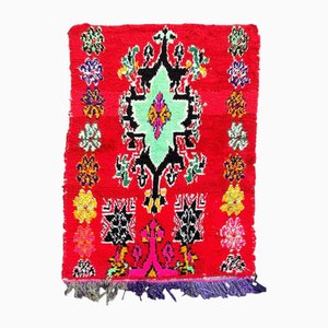 Vintage Authentic Cotton Moroccan Rug, 1980s