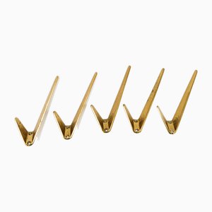 Asymmetric Wall Hooks from Hertha Baller, Austria, 1950s, Set of 5