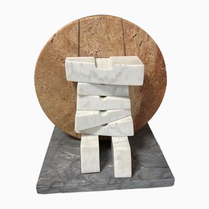 Ivan Avoscan, Escultura cinética, 1970, Mármol de Carrara y piedra de Borgoña