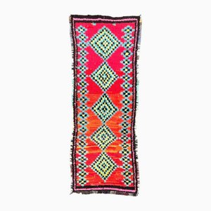 Tappeto Runner vintage in cotone, Marocco, anni '80