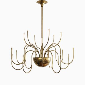 Lampadario Mesa 18 in ottone di Florian Schulz