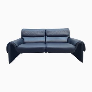 Canapé DS 2000 en Cuir Véritable Bleu Foncé par Robert Haussmann pour de Sede, 1988