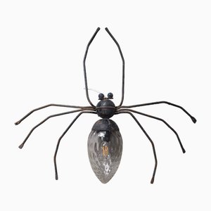 Lámpara de pared Spider italiana vintage de Murano, años 50