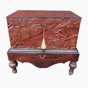 Kommode mit Gestell aus Teak, 1890er