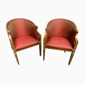 Italienische Tub Stühle von Turri, 2er Set