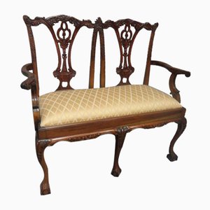 Zwei-Sitzer Sofa aus Mahagoni, 1920er