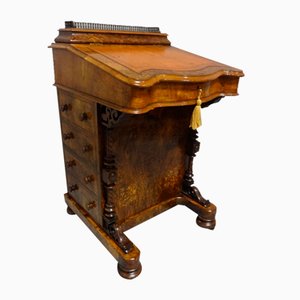 Top Quality Inlaid Burr Walnut Davenport Desk