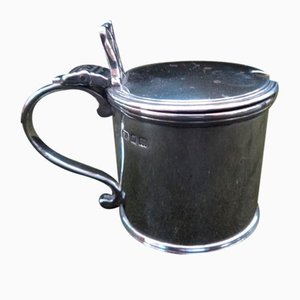 Silberner Senftopf London 1927