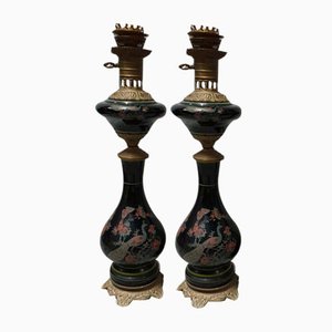 Französische Vintage Lampen, 1920, 2er Set
